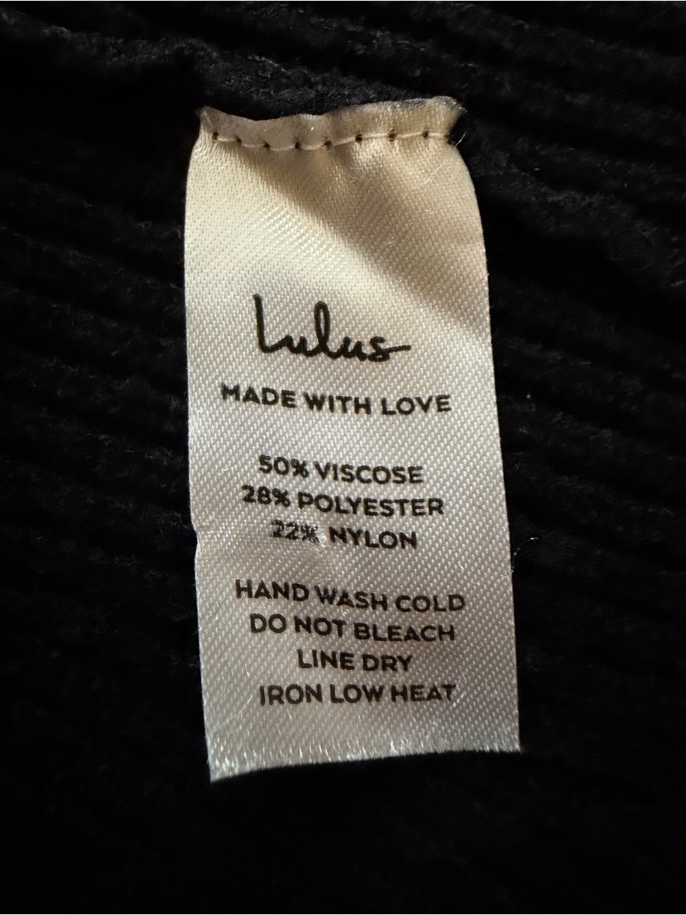 Lulus Black Ribbed Button-Front Knit Dress - Picture 6 of 7